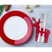 Picture of CUTLERY HOLDER REINDEER 14.5X18CM - 4 PACK